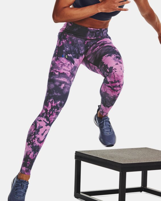 Women's UA RUSH™ SmartForm Leggings, Purple, pdpMainDesktop image number 5